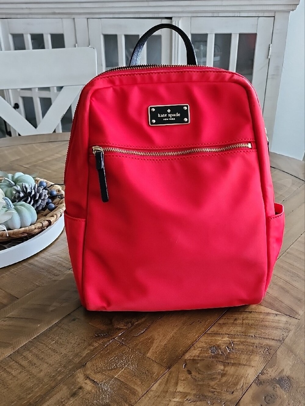 Kate Spade Red Nylon Backpack - Picture 5 of 12
